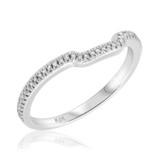 Photo of Elijah 1/8 ct tw. Diamond Ladies Band 10K White Gold [BT485WL]