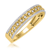 Photo of Sadie 3/4 cttw Mens Diamond Wedding Band 10K Yellow Gold [BT477YM]