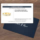 Jaiden Traditional Mens Wedding Band 14K Yellow Gold.