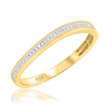 Photo of Elise 1/10 ct tw. Diamond Ladies Band 10K Yellow Gold [BT481YL]