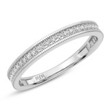 Photo of Zenevieva 1/3 ct tw. Lab Grown Diamond Ladies Band 14K White Gold [BT5890WL]