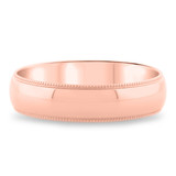 Photo of Lexington Traditional Mens Wedding Band 14K Rose Gold. [BT5302RM]