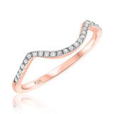 Photo of Barlas 1/8 ct tw. Lab Grown Diamond Ladies Band 10K Rose Gold [BT5862RL]