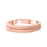 Photo of Evan Traditional Mens Wedding Band 14K Rose Gold. [BT435RM]