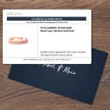 Evan Traditional Mens Wedding Band 14K Rose Gold.