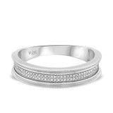Photo of Evangeline 1/5 ct tw. Diamond Mens Band 10K White Gold [BT491WM]