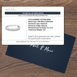 Clarie 1/3 ct tw. Diamond Mens Band 10K White Gold