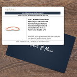 Sinead 1/10 ct tw. Diamond Ladies Band 14K Rose Gold