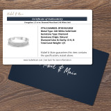 Evangeline 1/5 ct tw. Diamond Mens Band 14K White Gold