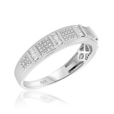 Photo of Elijah 3/8 ct tw. Diamond Mens Band 14K White Gold [BT485WM]