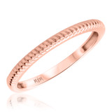 Photo of Evan 0 ct tw. No Gemstone Ladies Band 14K Rose Gold [BT435RL]