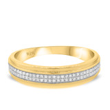 Photo of Dolley 1/3 cttw Mens Diamond Wedding Band 10K Yellow Gold [BT205YM]