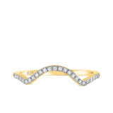 Photo of Barlas 1/8 ct tw. Lab Grown Ladies Wedding Band 10K Yellow Gold [BT5862YL]