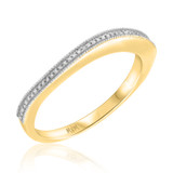 Photo of Evangeline 1/10 ct tw. Diamond Ladies Band 10K Yellow Gold [BT491YL]