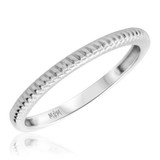Photo of Evan 0 ct tw. No Gemstone Ladies Band 10K White Gold [BT435WL]