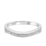 Photo of Amelia 1/10 ct tw. Diamond Ladies Band 14K White Gold [BT487WL]