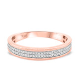 Photo of Charlie 3/8 cttw Mens Diamond Wedding Band 10K Rose Gold [BT484RM]