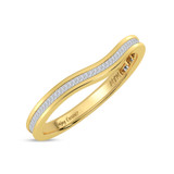 Photo of Enjoy Curves 1/3 ct tw. Diamond Ladies Band 14K Yellow Solid Gold [BT5054YL]