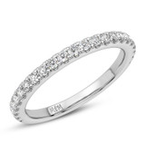 Photo of Qadir 5/8 ct tw. Lab Grown Diamond Ladies Band 14K White Gold [BT5873WL]