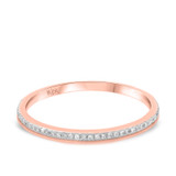 Photo of Zoey 1/8 ct tw. Diamond Ladies Band 14K Rose Gold [BT208RL]