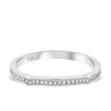 Photo of Hurst 1/8 ct tw. Diamond Ladies Band 10K White Gold [BT203WL]