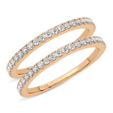 Photo of Imara 1 ct tw. Lab Grown Diamond Ladies Band 14K Rose Gold [BT5893RL]