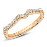 Photo of Aziel 3/8 ct tw. Lab Grown Diamond Ladies Band 14K Rose Gold [BT5874RL]