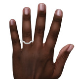 Photo of Kai 1/5 cttw Ladies Band 10K White Gold [BT483WL] [HT-4]