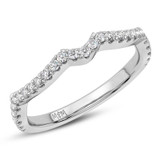 Photo of Aziel 3/8 ct tw. Lab Grown Diamond Ladies Band 14K White Gold [BT5874WL]