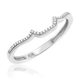 Photo of Morgan 1/15 cttw Ladies Band 14K White Gold [BT431WL]
