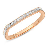 Photo of Sheba 1/2 ct tw. Lab Grown Diamond Ladies Band 14K Rose Gold [BT5885RL]