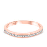 Photo of Ida 1/10 ct tw. Diamond Ladies Band 14K Rose Gold [BT204RL]