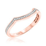 Photo of Charlie 1/8 ct tw. Diamond Ladies Band 10K Rose Gold [BT484RL]