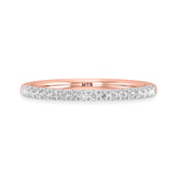 Photo of Lizzie 1/5 ct tw. Lab Grown Diamond Ladies Band 10K Rose Gold [BT5601RL]