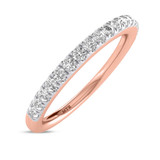 Photo of Lizzie 1/5 ct tw. Lab Grown Diamond Ladies Band 10K Rose Gold [BT5601RL]