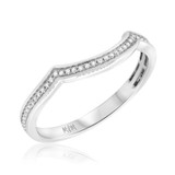 Photo of Charlie 1/8 ct tw. Diamond Ladies Band 14K White Gold [BT484WL]