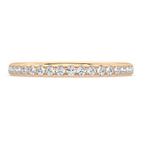 Photo of Cassia 1/2 ct tw. Lab Grown Ladies Wedding Band 14K Rose Gold [BT5896RL]