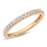 Photo of Cassia 1/2 ct tw. Lab Grown Ladies Wedding Band 14K Rose Gold [BT5896RL]