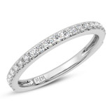Photo of Cassia 1/2 ct tw. Lab Grown Diamond Ladies Band 14K White Gold [BT5896WL]