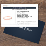 Dolley 1/10 ct tw. Diamond Ladies Band 14K Rose Gold