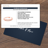 Nora 1/20 ct tw. Diamond Ladies Band 14K Rose Gold