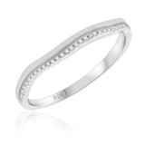 Photo of Dolley 1/10 ct tw. Diamond Ladies Band 10K White Gold [BT205WL]