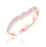 Photo of Takeshi 1/6 ct tw. Lab Grown Diamond Ladies Band 14K Rose Gold [BT5870RL]