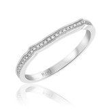 Photo of Hurst 1/4 ct tw. Diamond Wedding Band Set 14K White Gold [BT203WL]