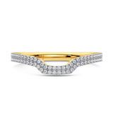 Photo of Clarie 1/2 cttw His and Hers Matching Wedding Band Set 10K Yellow Gold [BT479YL]