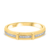 Photo of Hurst 1/4 ct tw. Diamond Wedding Band Set 10K Yellow Gold [BT203YM]