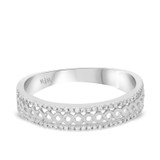 Photo of Zoey 3/8 ct tw. Diamond Wedding Band Set 10K White Gold [BT208WM]