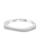 Photo of Evangeline 1/4 ct tw. Diamond Wedding Band Set 14K White Gold [BT491WL]