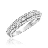 Photo of Dashiell 1 1/3 ct tw. Diamond Wedding Band Set 14K White Gold [BT201WM]