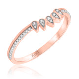 Photo of Edith 1/2 ct tw. Diamond Wedding Band Set 14K Rose Gold [BT206RL]